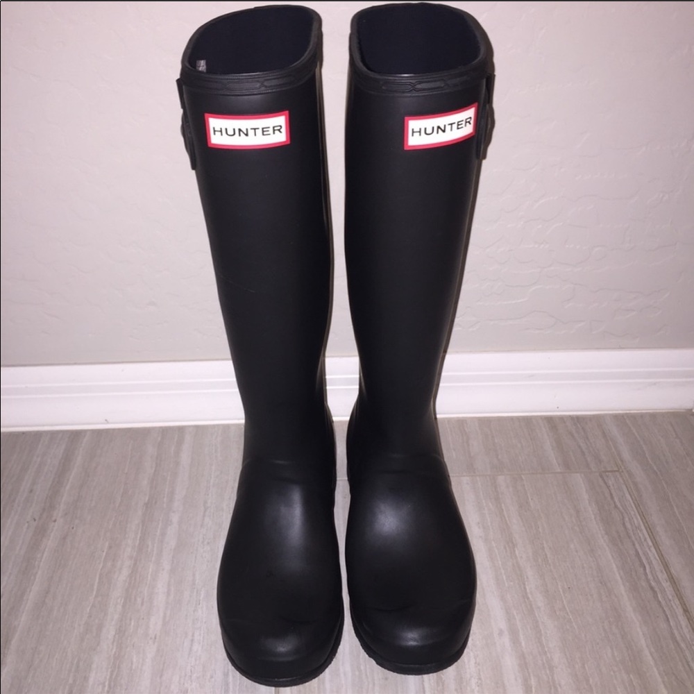 Hunter Tour Packable Rain Boots, size 7